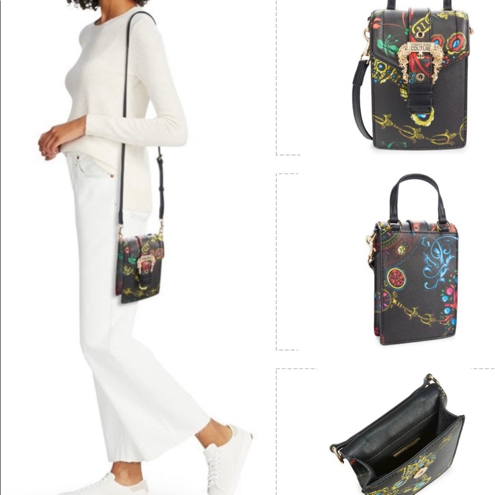 VERSACE JEANS COUTURE LOGO MINI CROSSBODY BAG
